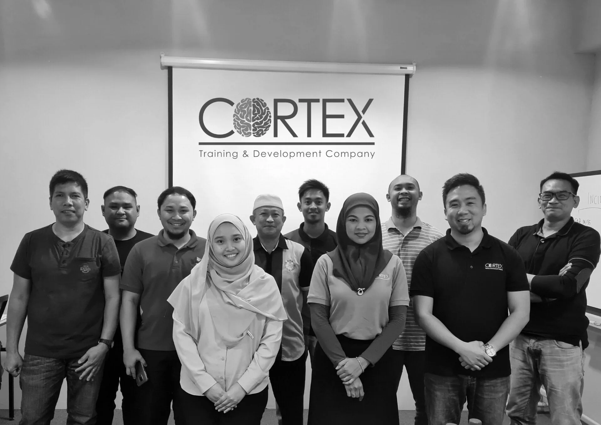 Learners in a health and safety class at Cortex Training and Development in Jerudong